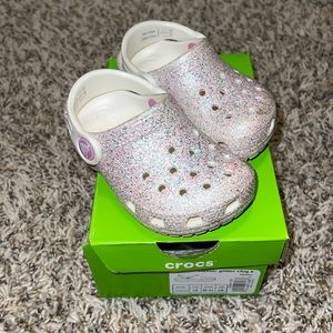 Toddler Glitter Crocs